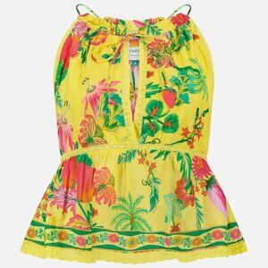 Farm Rio "Delicate Fruit Garden" Sleeveless Blouse